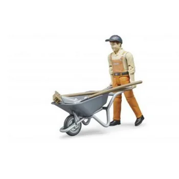 Bruder figura radnik sa kolicima set 621308 Bruder figura radnik sa kolicima set 621308