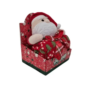 Jungle ćebe sa plišanom igračkom Deda Mraz 31000662-1 Jungle ćebe sa plišanom igračkom Deda Mraz 31000662-1