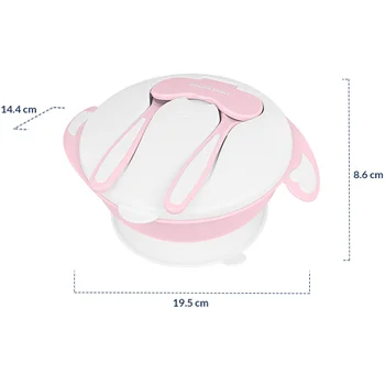 Kikka Boo činija za bebe 4u1 pink-2 Kikka Boo činija za bebe 4u1 pink-2