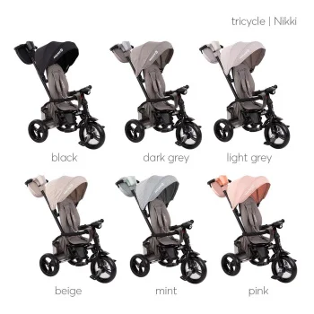 Kikka Boo tricikl Nikki Mint melange-4 Kikka Boo tricikl Nikki Mint melange-4