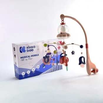 Kikka Boo muzička vrteška za krevetac All in One pink-1 Kikka Boo muzička vrteška za krevetac All in One pink-1