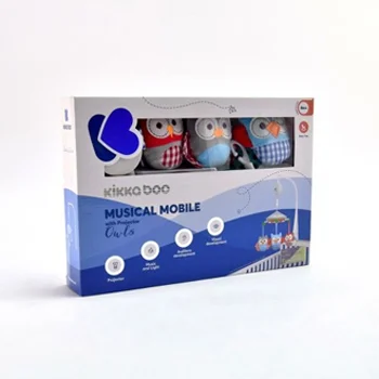 Kikka Boo muzička vrteška za krevetac sa projektorom Owls mint-2 Kikka Boo muzička vrteška za krevetac sa projektorom Owls mint-2