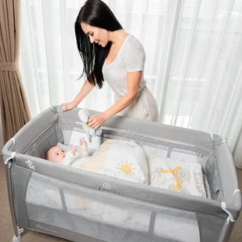 Kikka Boo prenosivi krevetac Dessine Moi 2 nivoa grey-2 Kikka Boo prenosivi krevetac Dessine Moi 2 nivoa grey-2