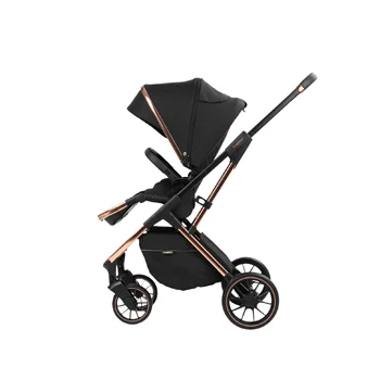 Kikka Boo dečija kolica set 3u1 Angele chrome black-1 Kikka Boo dečija kolica set 3u1 Angele chrome black-1