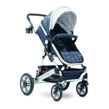 Lorelli kolica za bebe Lora Set Dark Blue Birds 2019-2 Lorelli kolica za bebe Lora Set Dark Blue Birds 2019-2