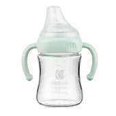 Kikka Boo flašica staklena sa ručicama 180ml mint