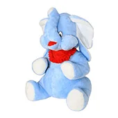 Slon Miro veći 80cm plavo-beli